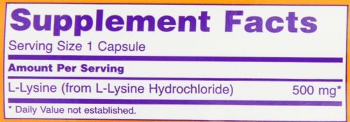 NOW L-Lysine 500 mg